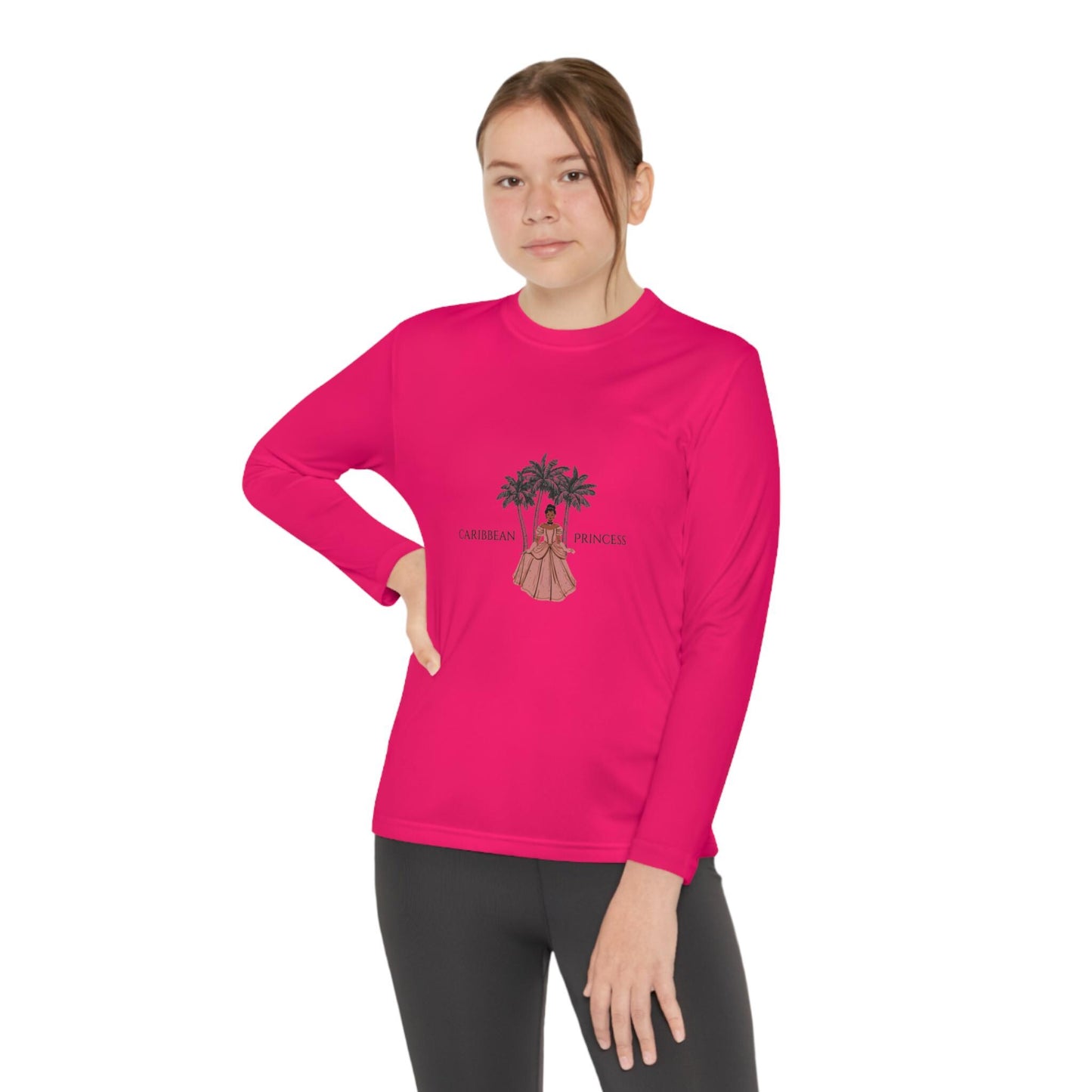 Youth Kids Caribbean Princess Long Sleeve Competitor Tee