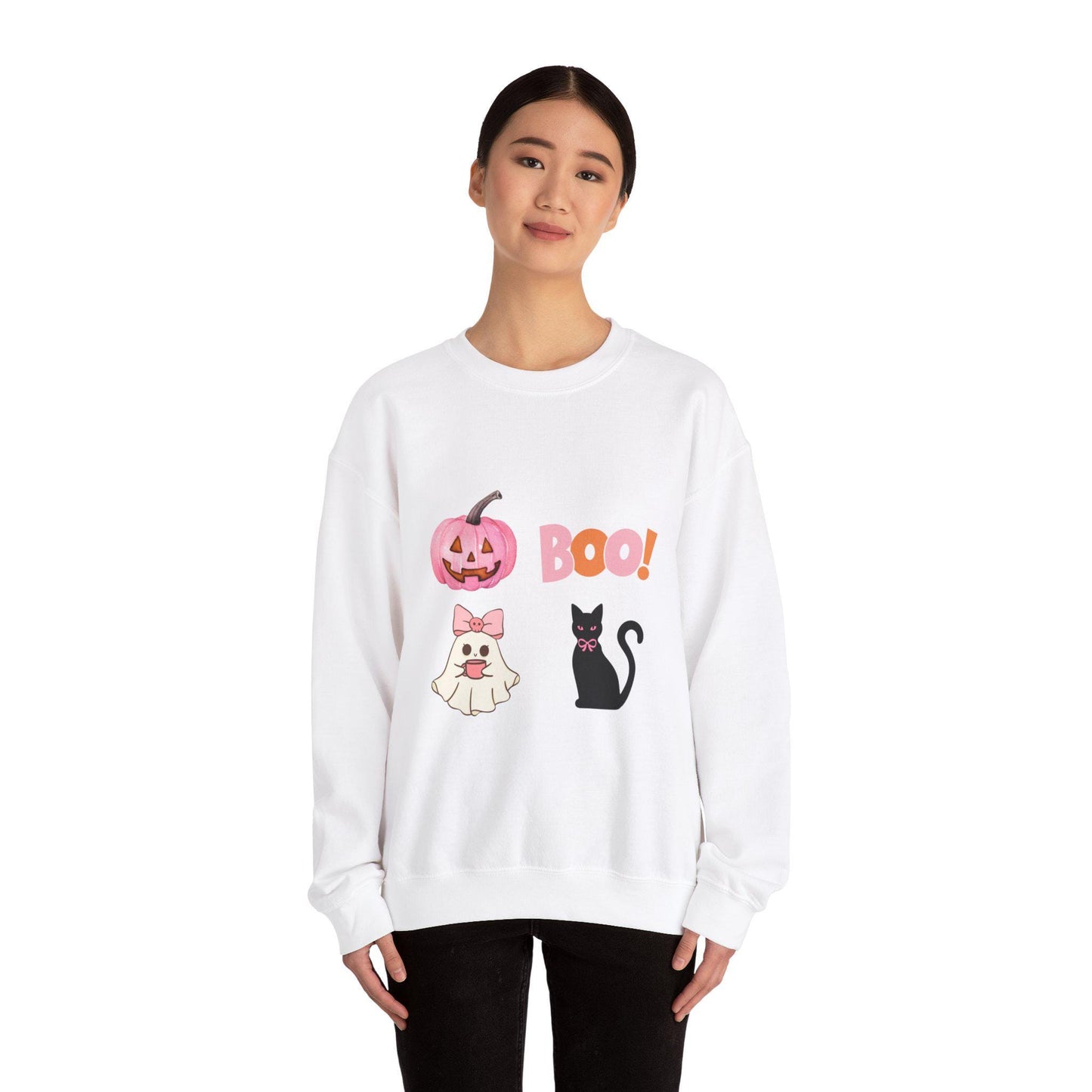 Pink Coquette Halloween Unisex Heavy Blend™ Crewneck Sweatshirt