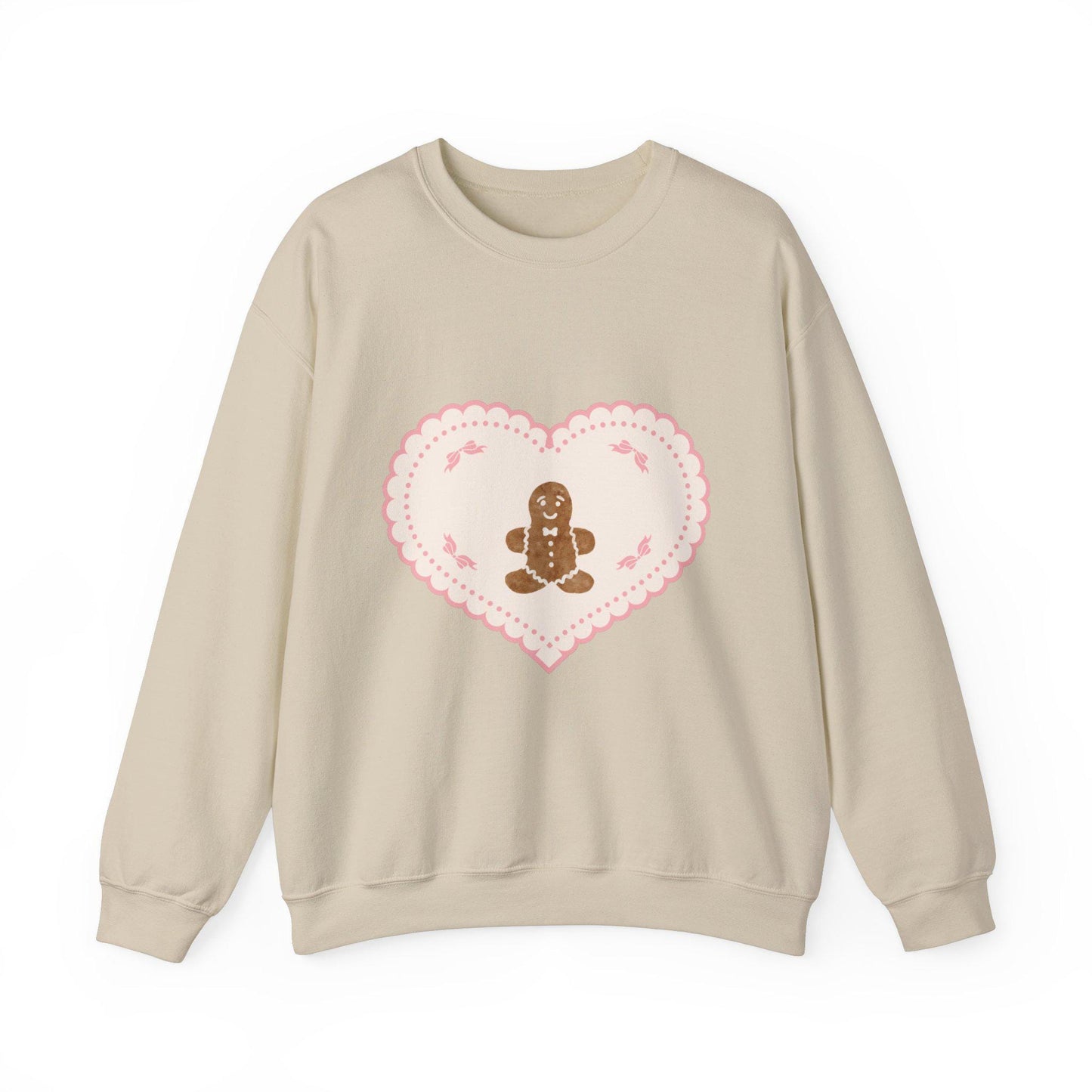 Gingerbread Cookie Christmas Sweatshirt, Holiday Crewneck Jumper for Winter Festivities, Xmas Gingerbread Man Sweater, Festive Sweatshirt,