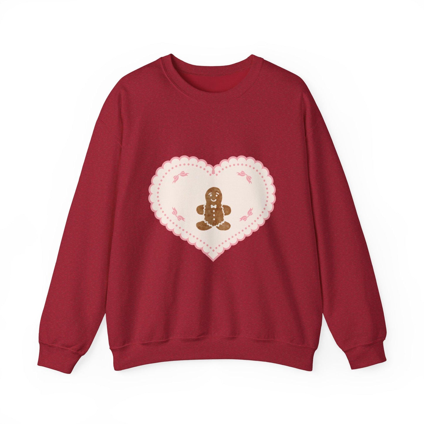 Gingerbread Cookie Christmas Sweatshirt, Holiday Crewneck Jumper for Winter Festivities, Xmas Gingerbread Man Sweater, Festive Sweatshirt,