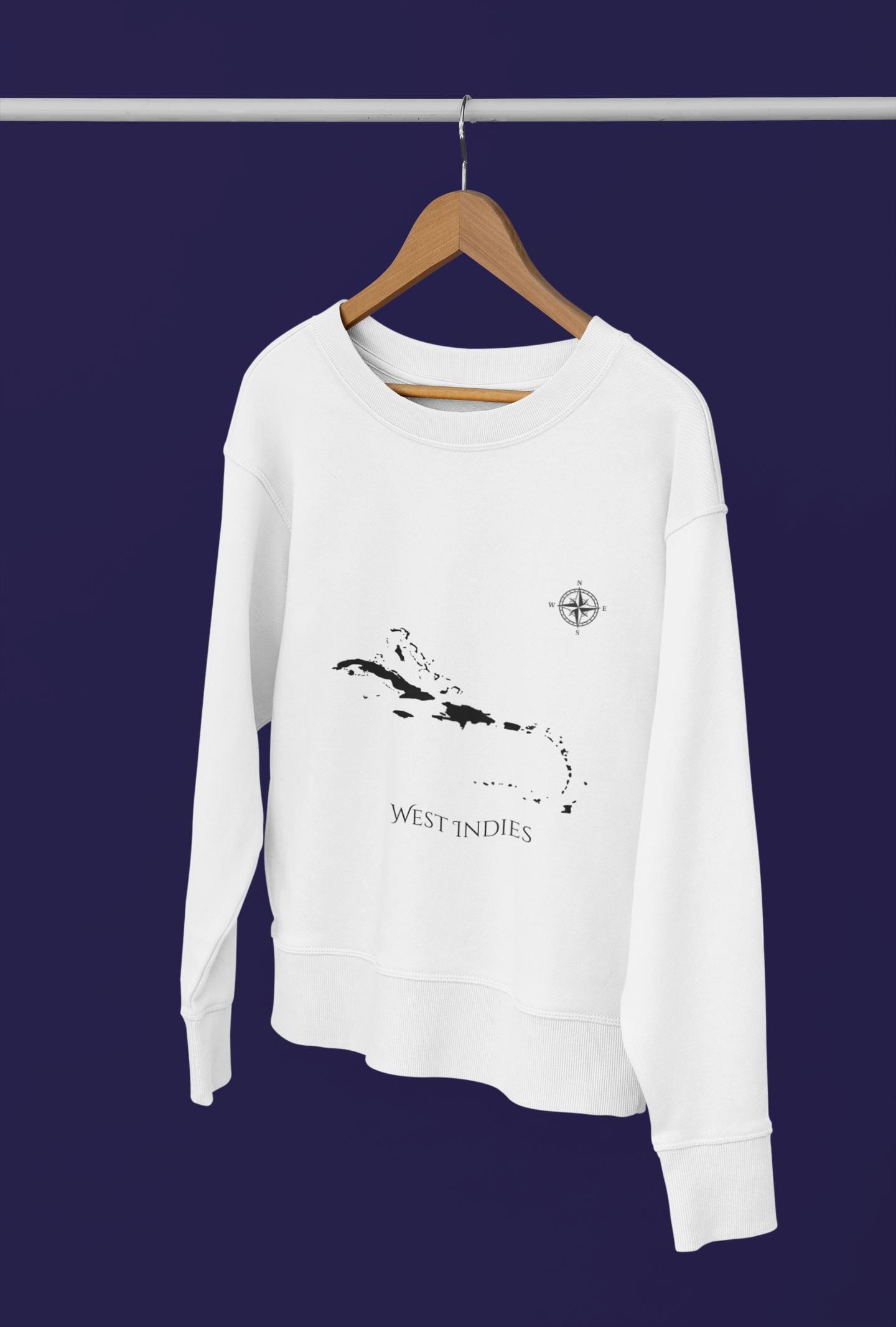 Caribbean West Indies Map Unisex Heavy Blend™ Crewneck Sweatshirt