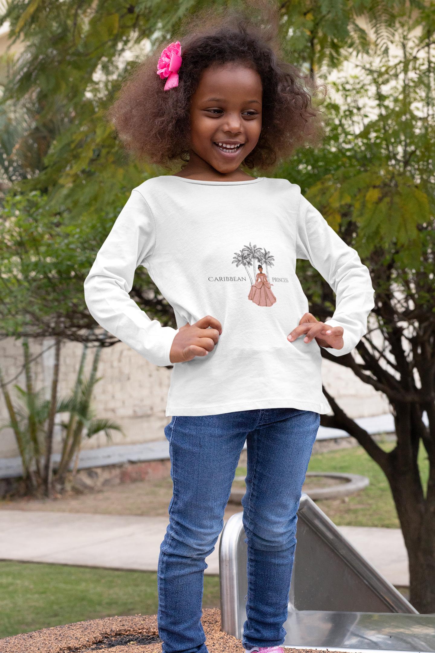 Youth Kids Caribbean Princess Long Sleeve Competitor Tee