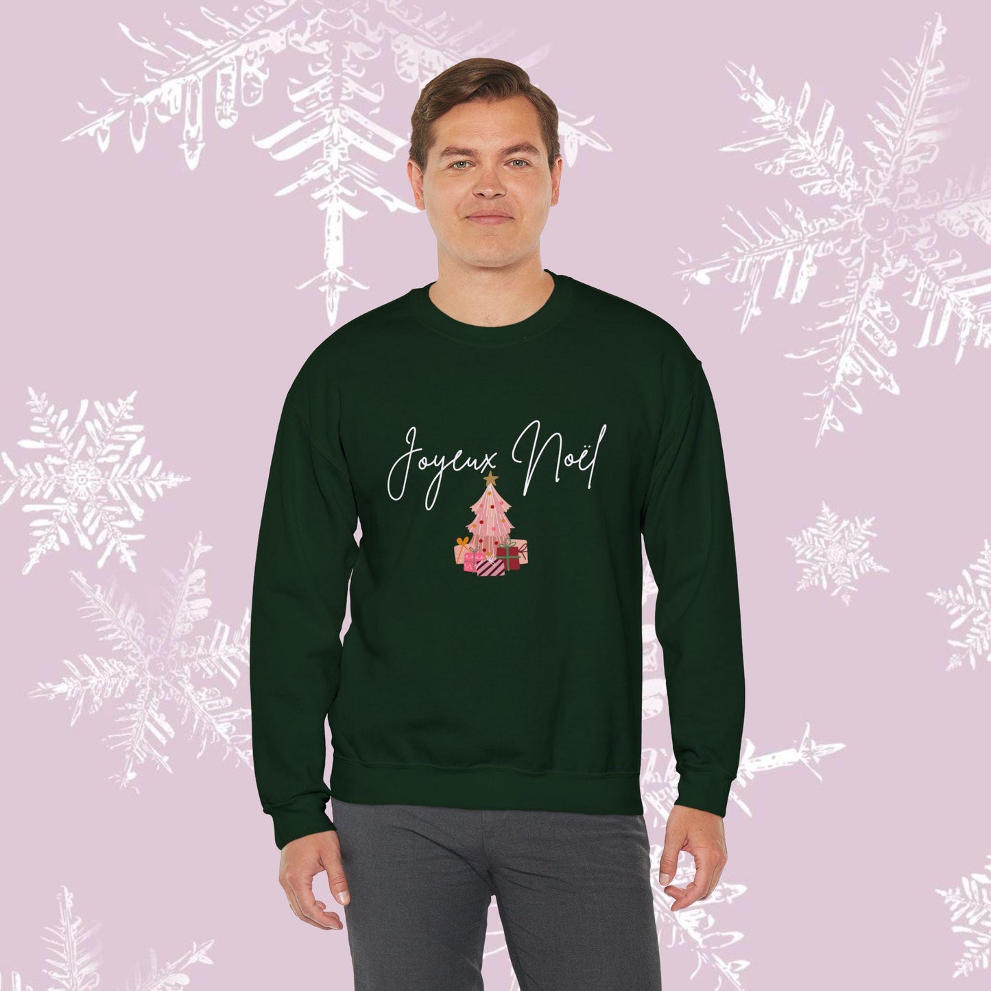 French Merry Christmas Crewneck joyeux Noël Sweatshirt, Holiday Xmas Jumper, Unisex Pullover, Festive Winter Sweatshirt, Gift for Family