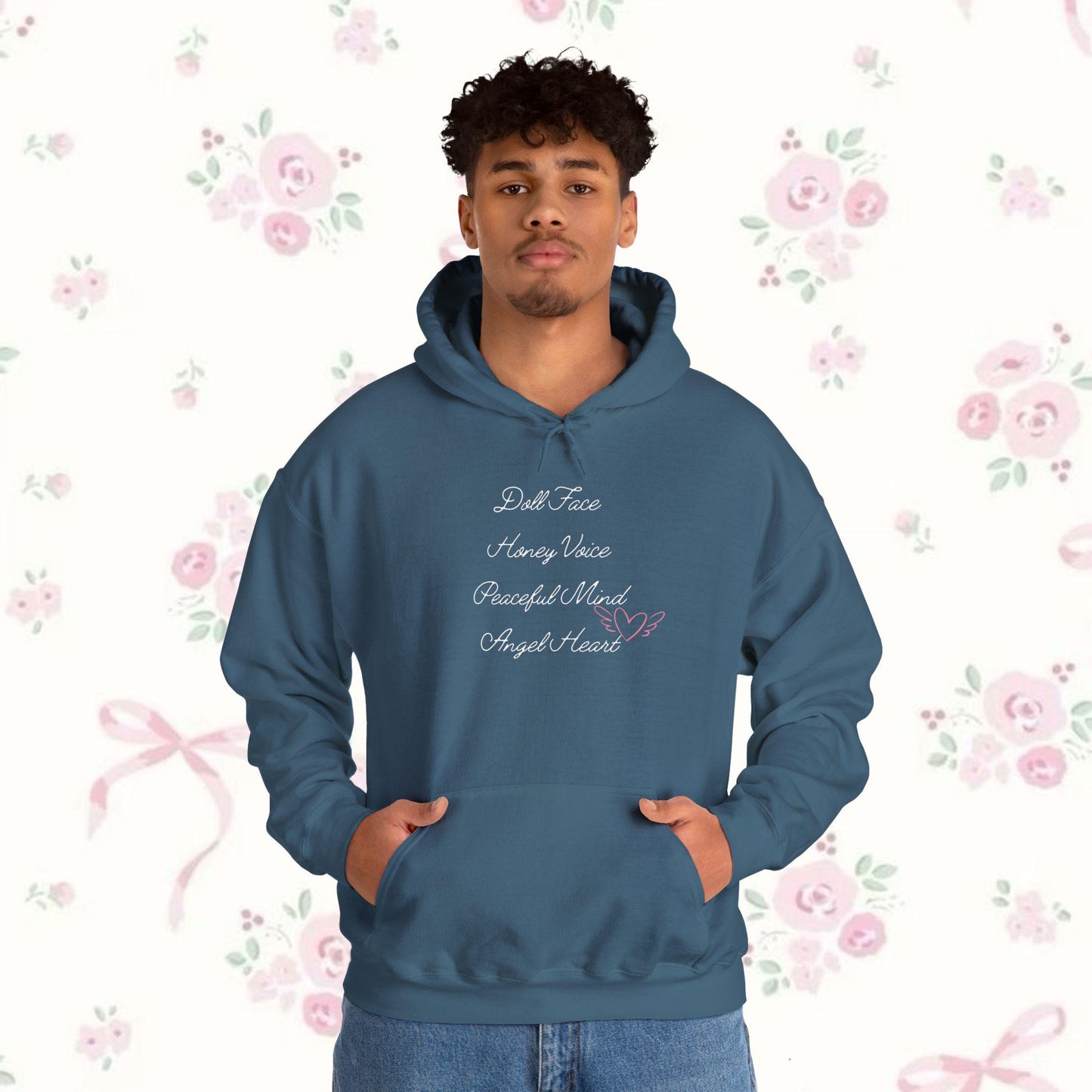 Coquette Doll Face Girly Hoodie Sweatshirt, Unisex Pullover, Kawaii Sweatshirt, Cute Hoodie, Soft and Cozy Jumper, Comfy Hooded Sweater