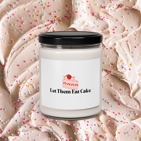 Let them eat cake Scented Soy Candle, 9oz - Hand Poured Candle, Home Fragrance, Gift Idea, Birthday Gift, Housewarming Gift, Aromatherapy