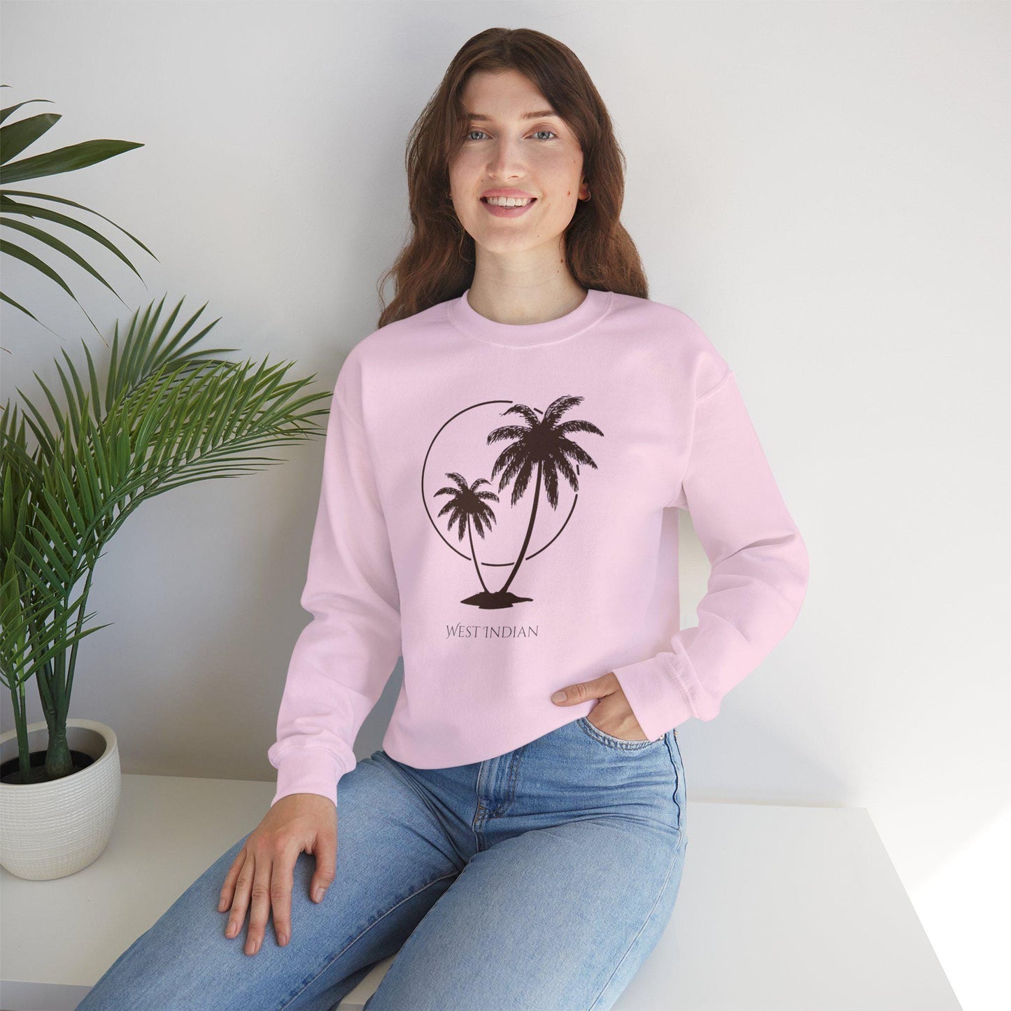 West Indian Crewneck Sweatshirt - Caribbean Island Vibes, Caribbean Culture Sweater, Island Life Jumper, Tropical Sweatshirt, Caribbean