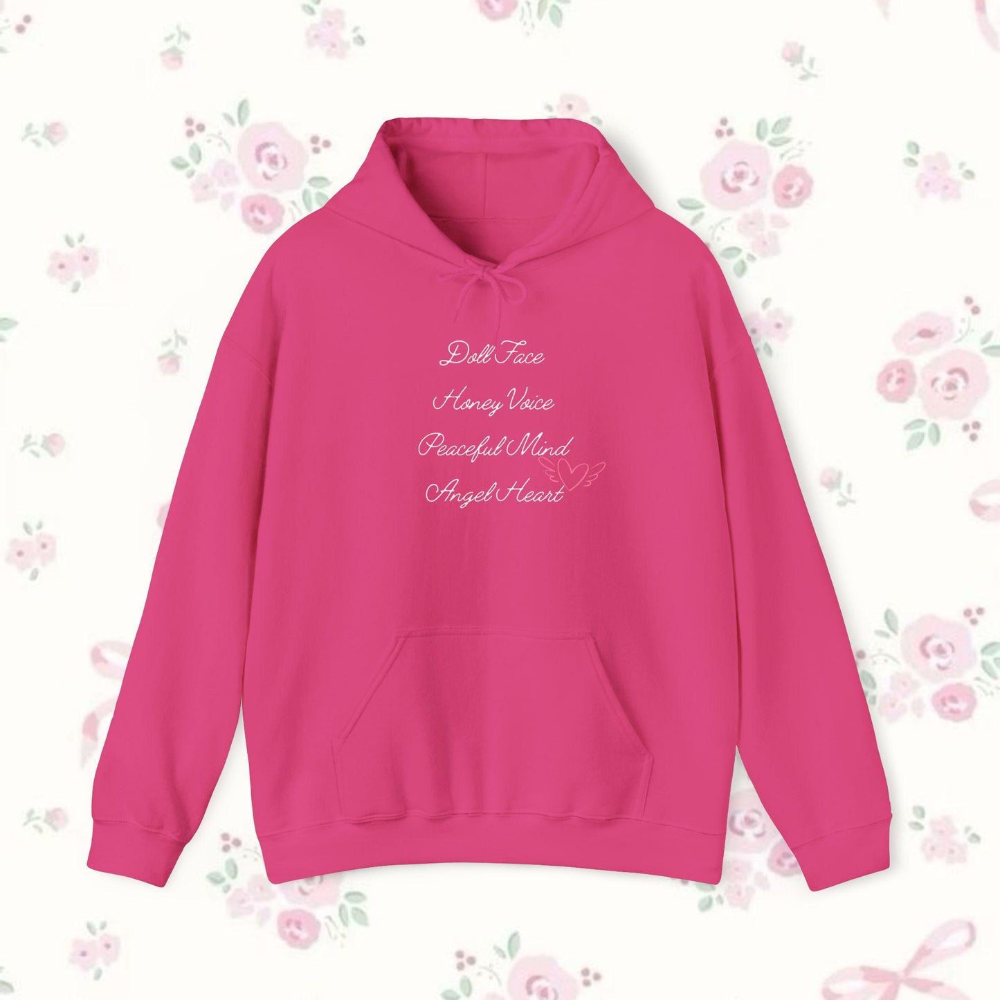 Coquette Doll Face Girly Hoodie Sweatshirt, Unisex Pullover, Kawaii Sweatshirt, Cute Hoodie, Soft and Cozy Jumper, Comfy Hooded Sweater